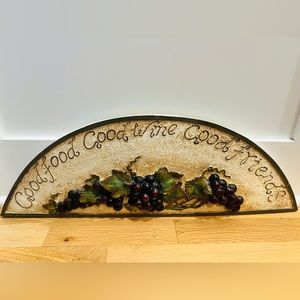 Kitchen wall decor - Good Food, Good Wine, Good Friends